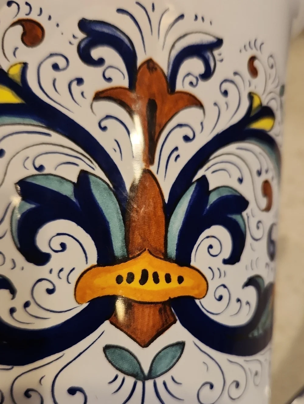 Ceramica Nova Deruta Spoon Holder And Crock